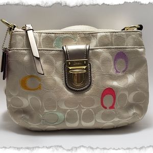 COPY - Coach poppy signature multi color crossbody